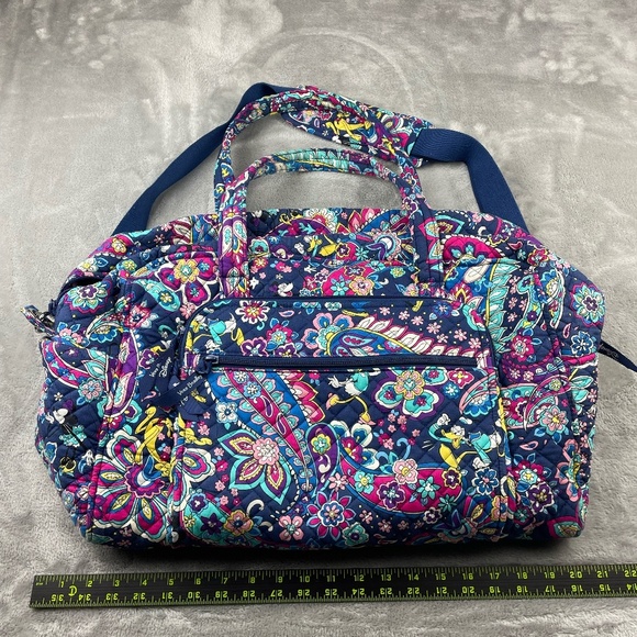 Vera Bradley Disney Weekender Bag Sensational 6 Retired Design Paisley - Picture 2 of 11